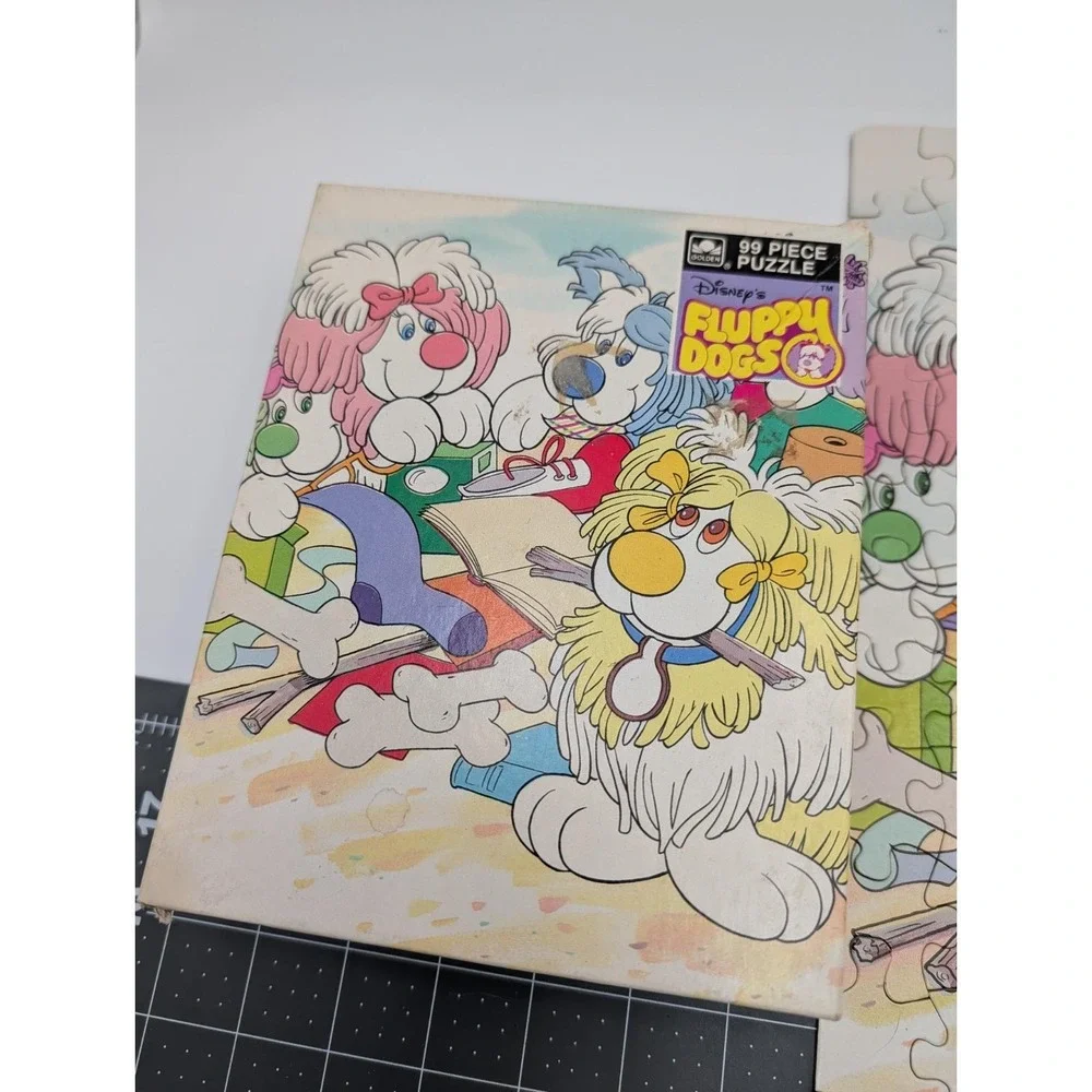 Disney‎ Fluppy Dogs Jigsaw Puzzle 99 Pcs Golden 1986
